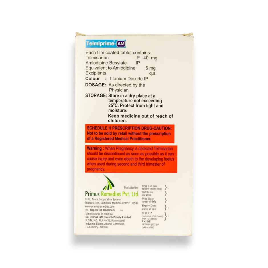 Telmiprime-AM Tablet