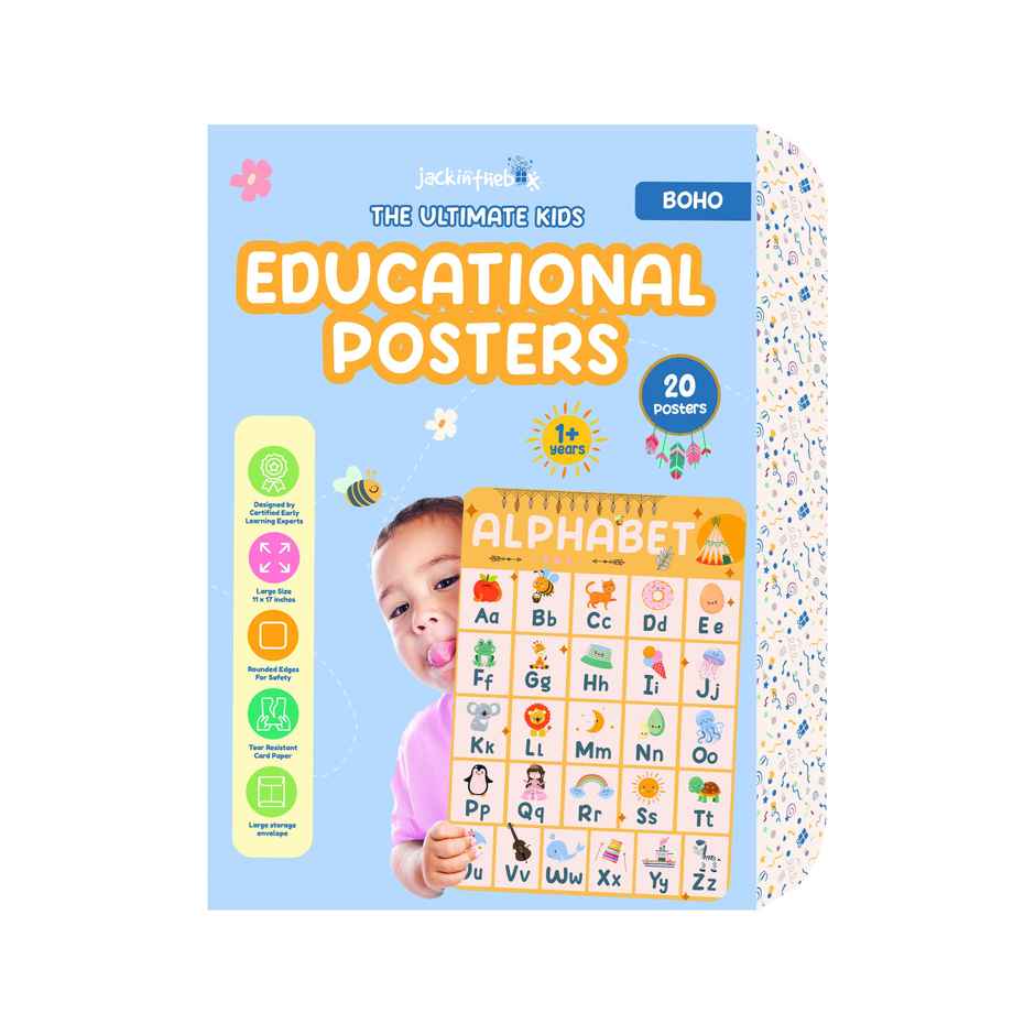 Jackinthebox Pre K Poster - Boho - Great For Gifting