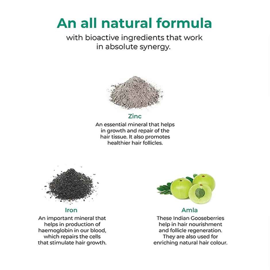 Wellbeing Nutrition Melts Hair Fall Control, Keranat & Zinc Plant-Based Improve Volume (30 Strips)