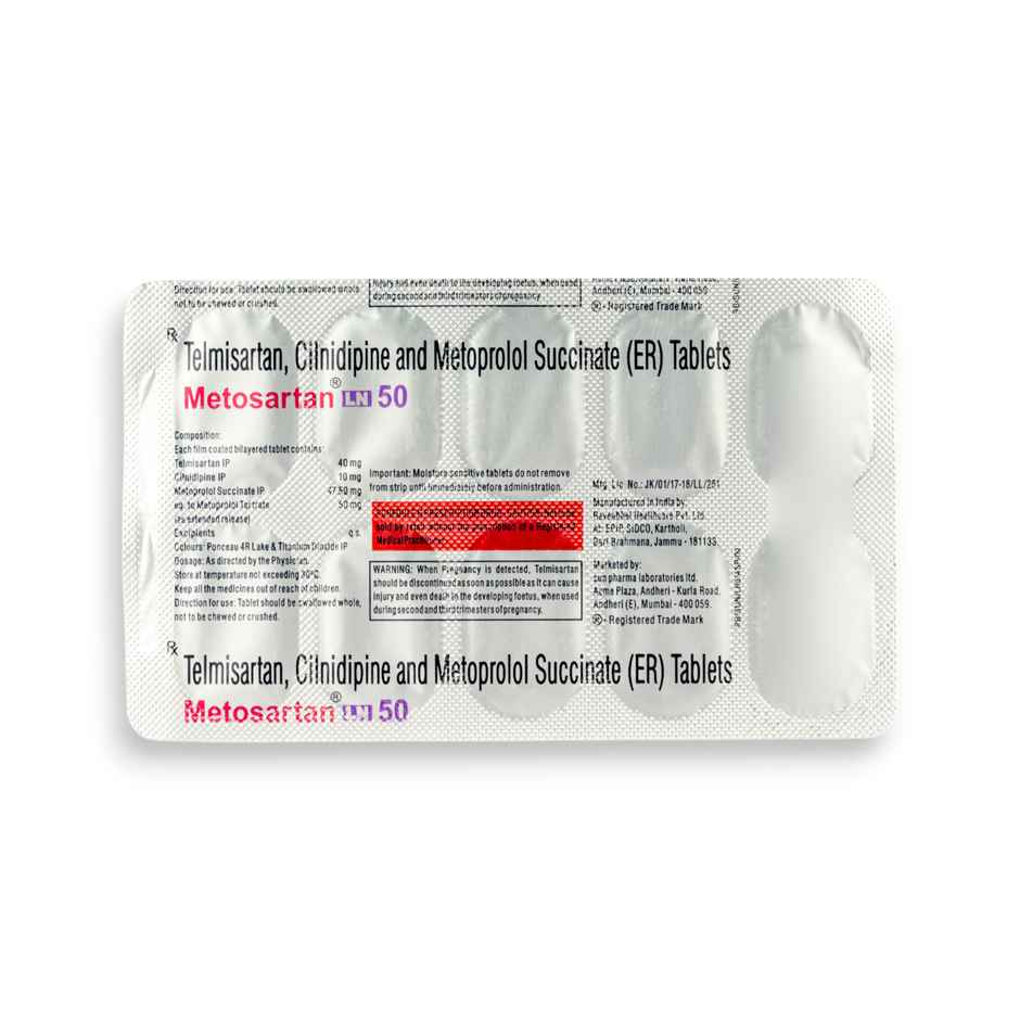 Metosartan LN 50 Tablet ER