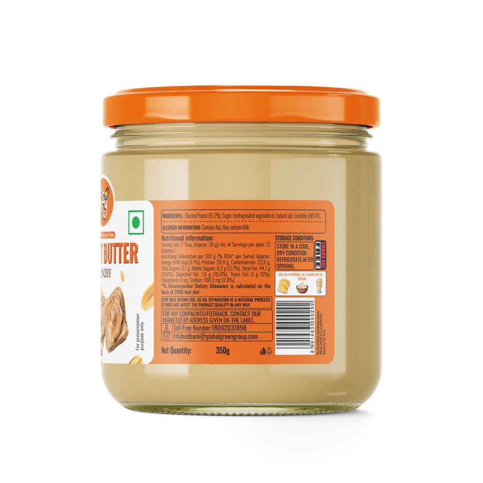 Tify Crunchy Peanut Butter Nutty Delicious Spread
