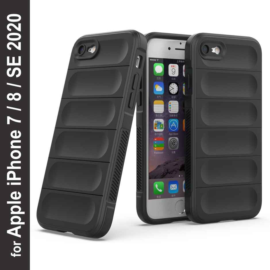 Zapcase Back Cover for Apple iPhone 7& 8 | SE 2020 | Magic-Black