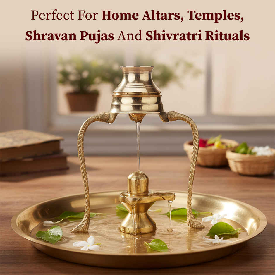 Shivling Jal Abhishek Stand with Lota | Pooja & Ritual Essentials | Cycle