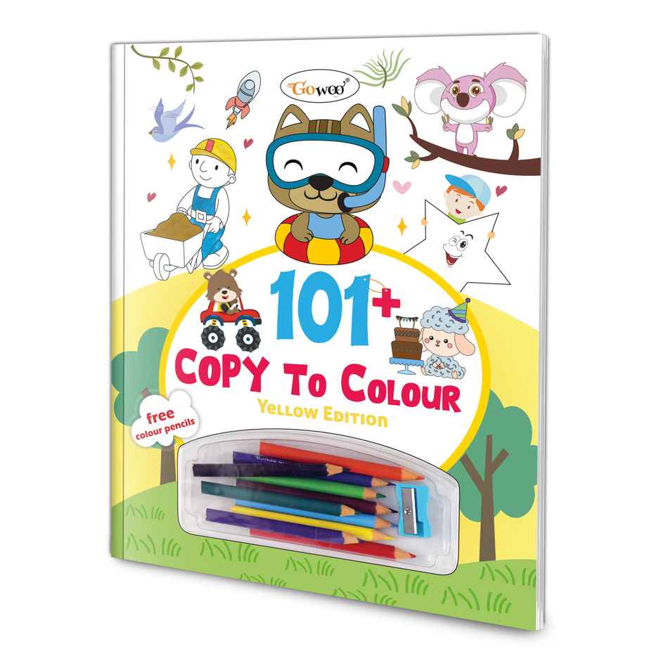 101+ Copy to Colour - Yellow Edition - Educational Coloring Book | Coloring Fun for Young Kids