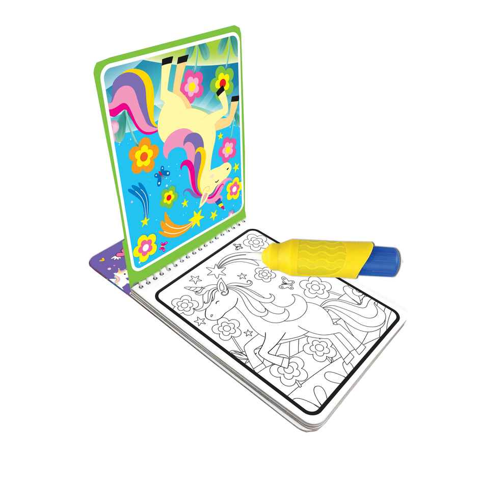 Dreamland Water Magic Unicorn- With Water Pen - Use over and over again | Gift Pack, 12 Pages