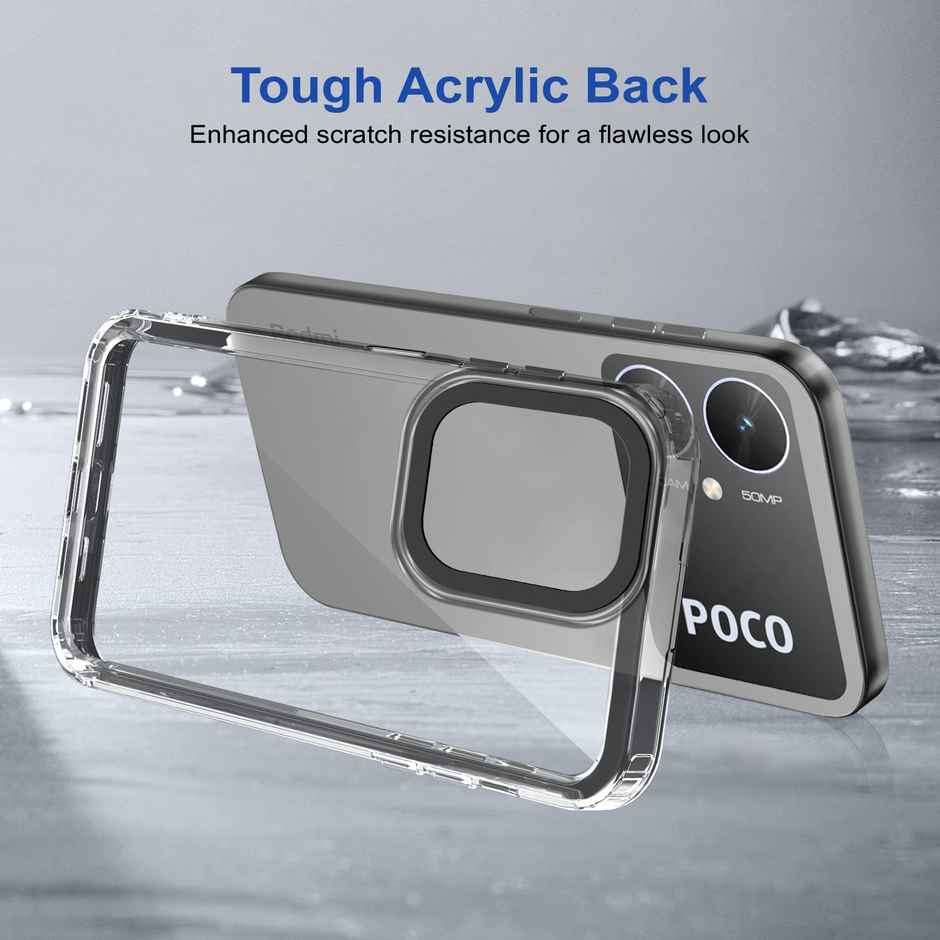 Zapcase Back Cover for Poco M6 5G | Space-Black