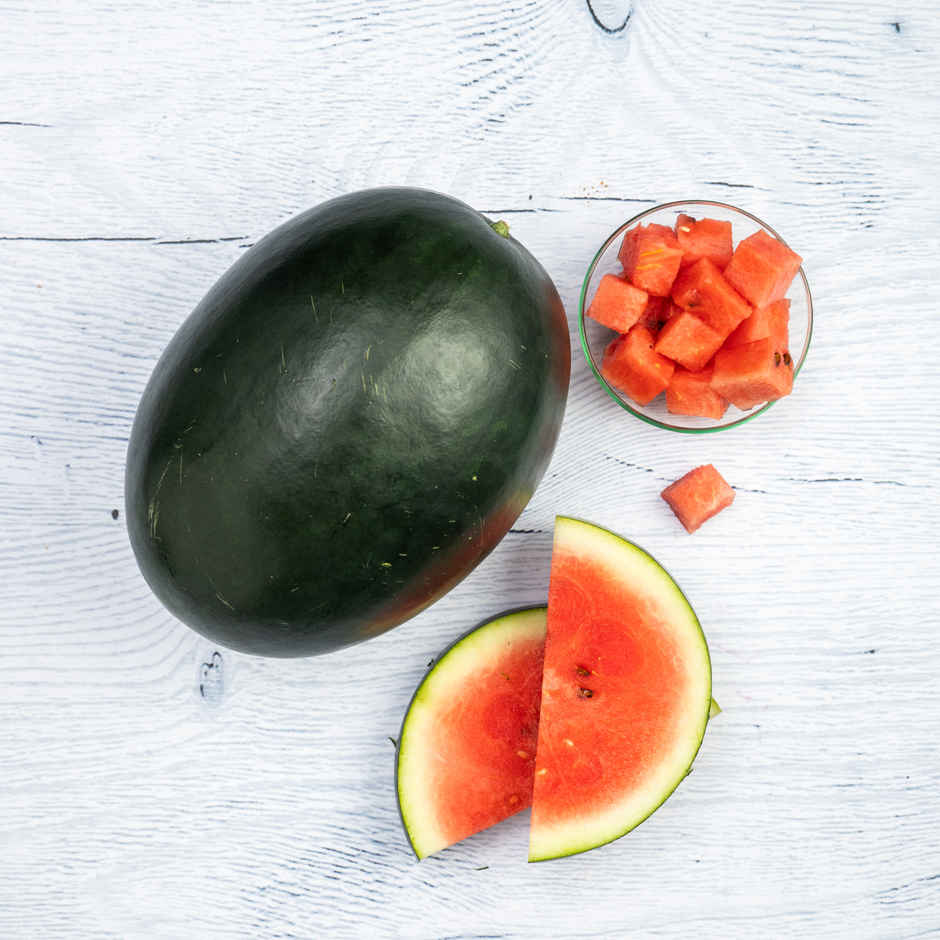 Watermelon Kiran(1pc) & Lucky Grapes Green Sonaka Seedless(500gms) Combo