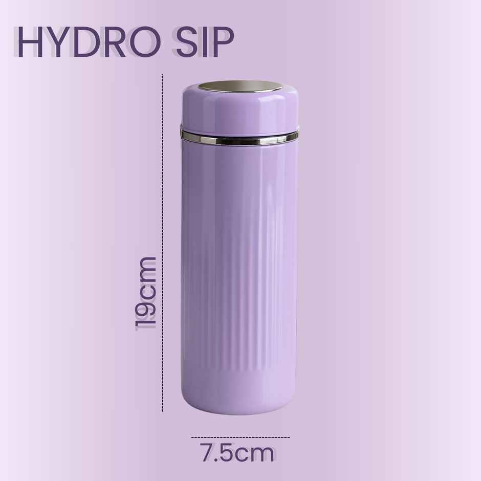Sugar Homeware Hydro Sip Double Wall Hot & Cold Bottle | Purple