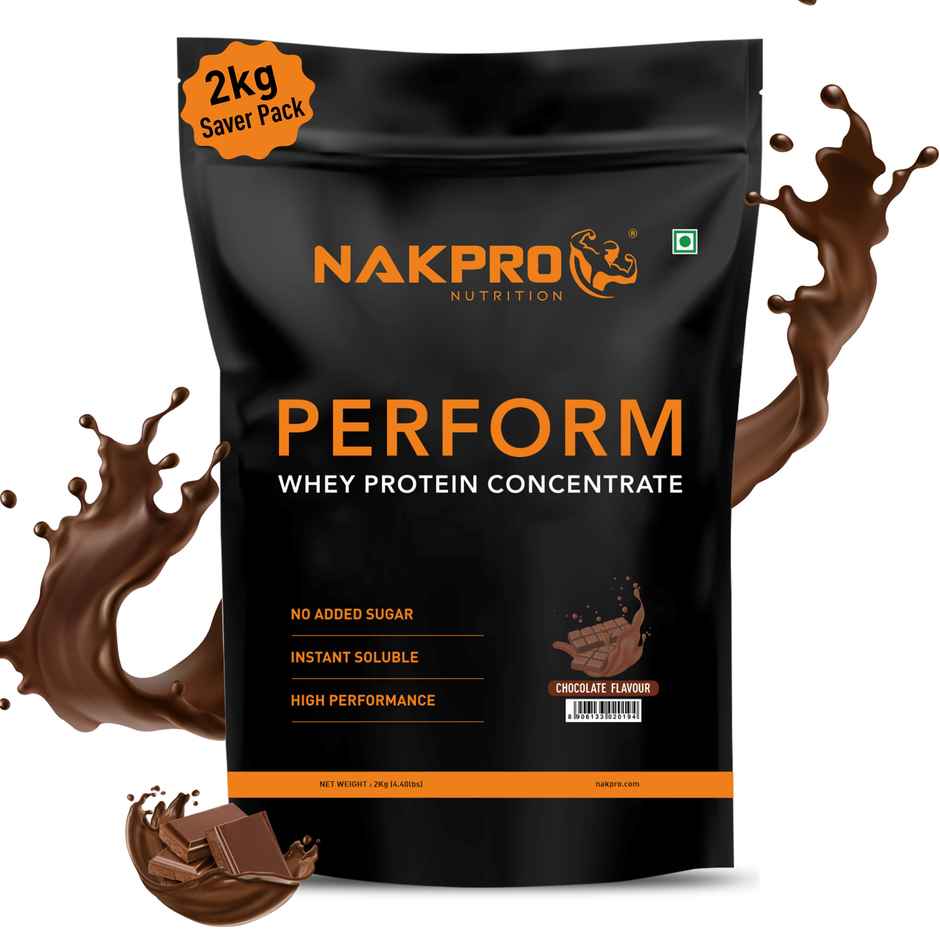Nakpro Perform Whey Protein Concentrate Chocolate 24G Protein 5.3G Bcaa