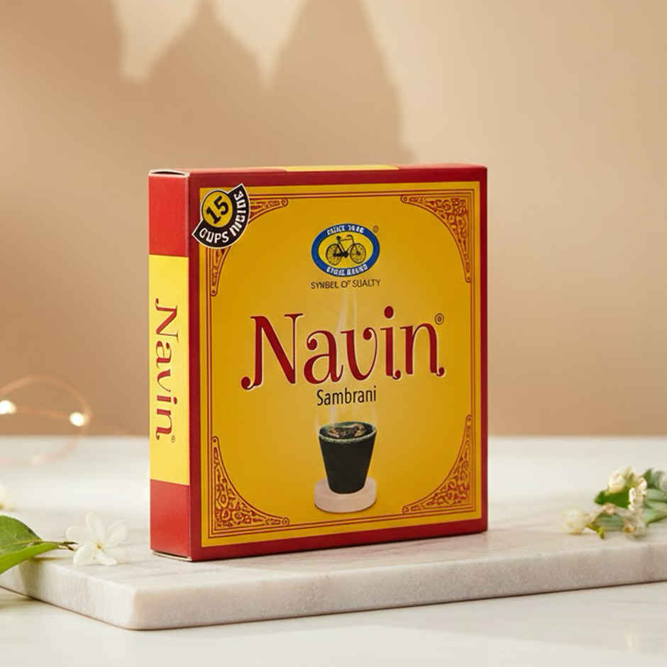 Pure Navin Sambrani Dhoop Cups For Pooja | 15 Cups | Cycle
