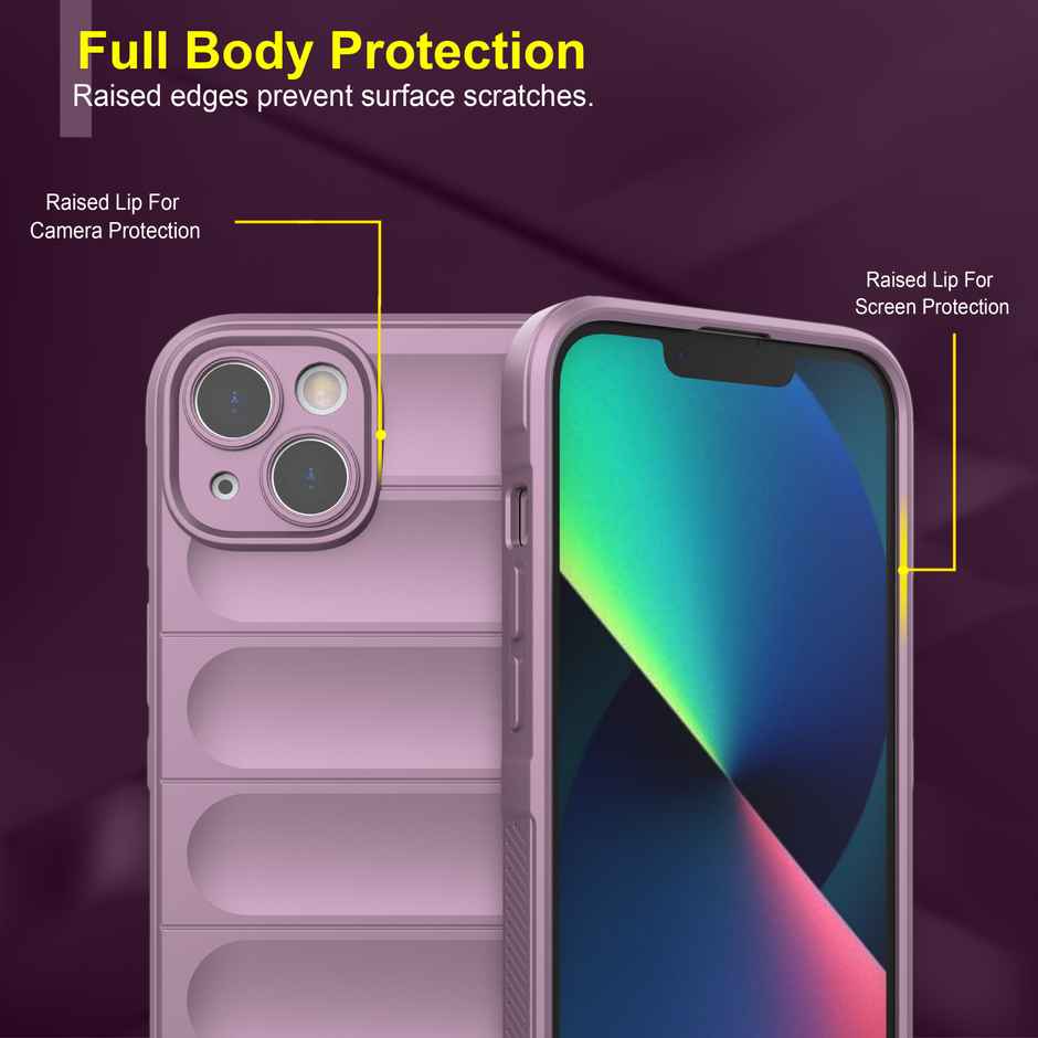 Zapcase Back Cover For Apple Iphone 13 (Magic-Lavender)