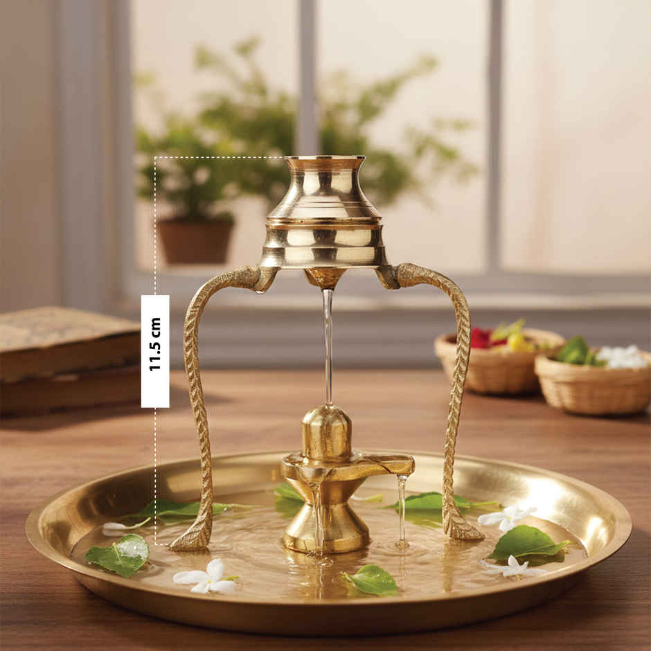 Shivling Jal Abhishek Stand with Lota | Pooja & Ritual Essentials | Cycle