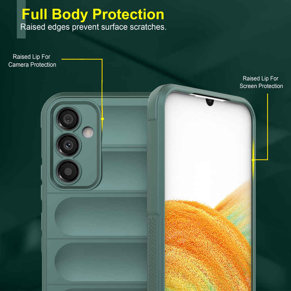 Zapcase Back Cover for Samsung Galaxy A34 5G | Magic-DarkGreen