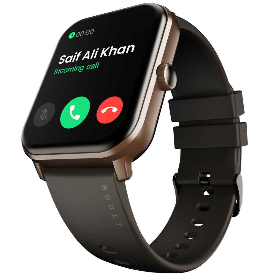 GOBOULT (Formerly Boult) Drift+ BT Calling, 1.85" HD, 500 nits Brightness, Smartwatch | Black Coffee