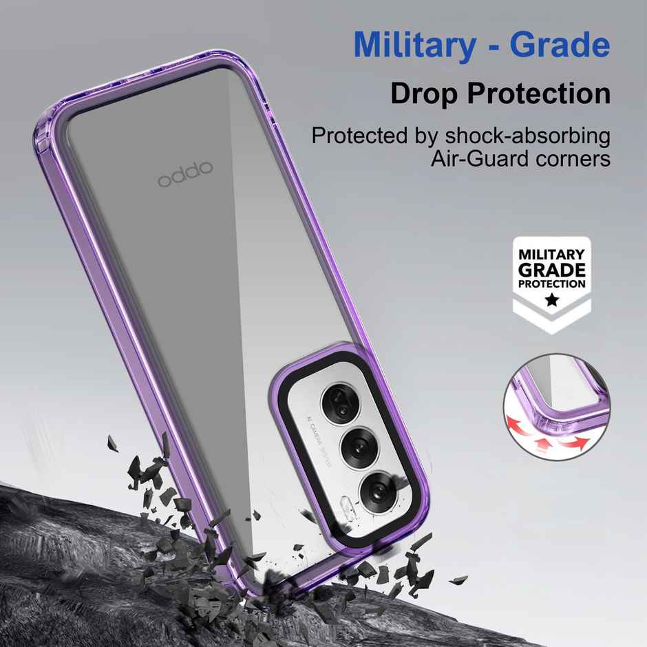 Zapcase Back Cover for OPPO Reno 12 Pro 5G | Space-Purple