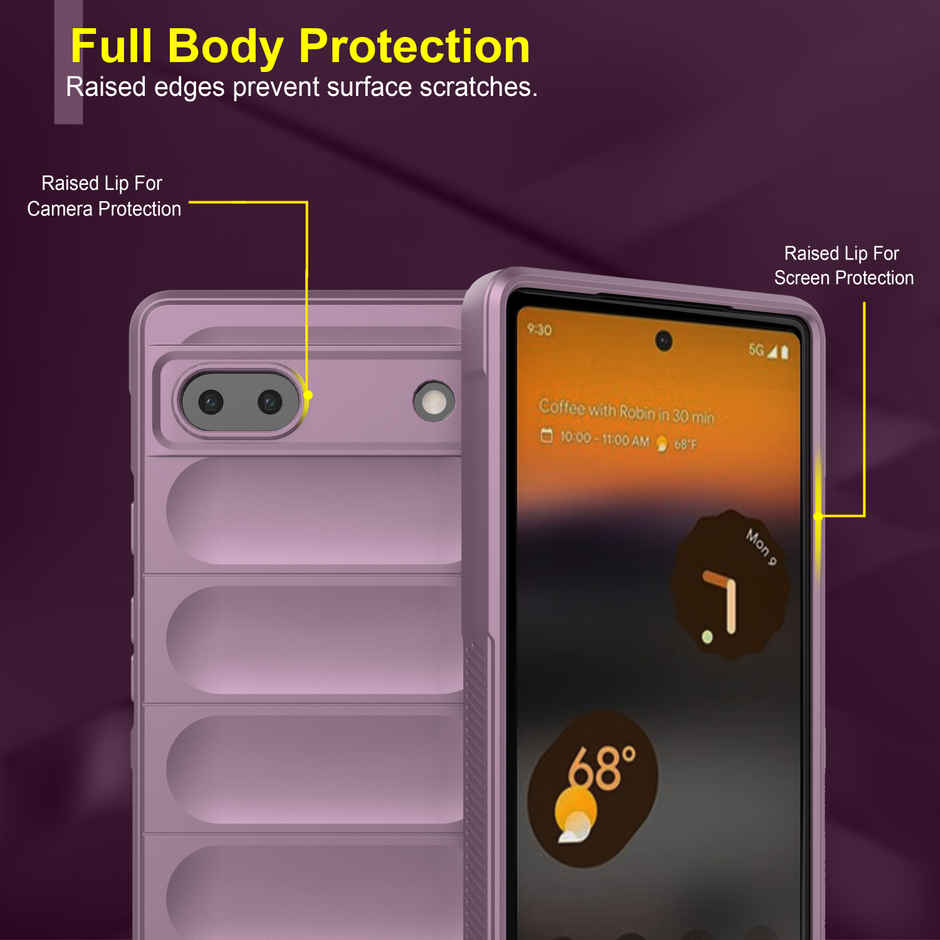 Zapcase Back Cover for Google Pixel 6A | Magic-Lavender