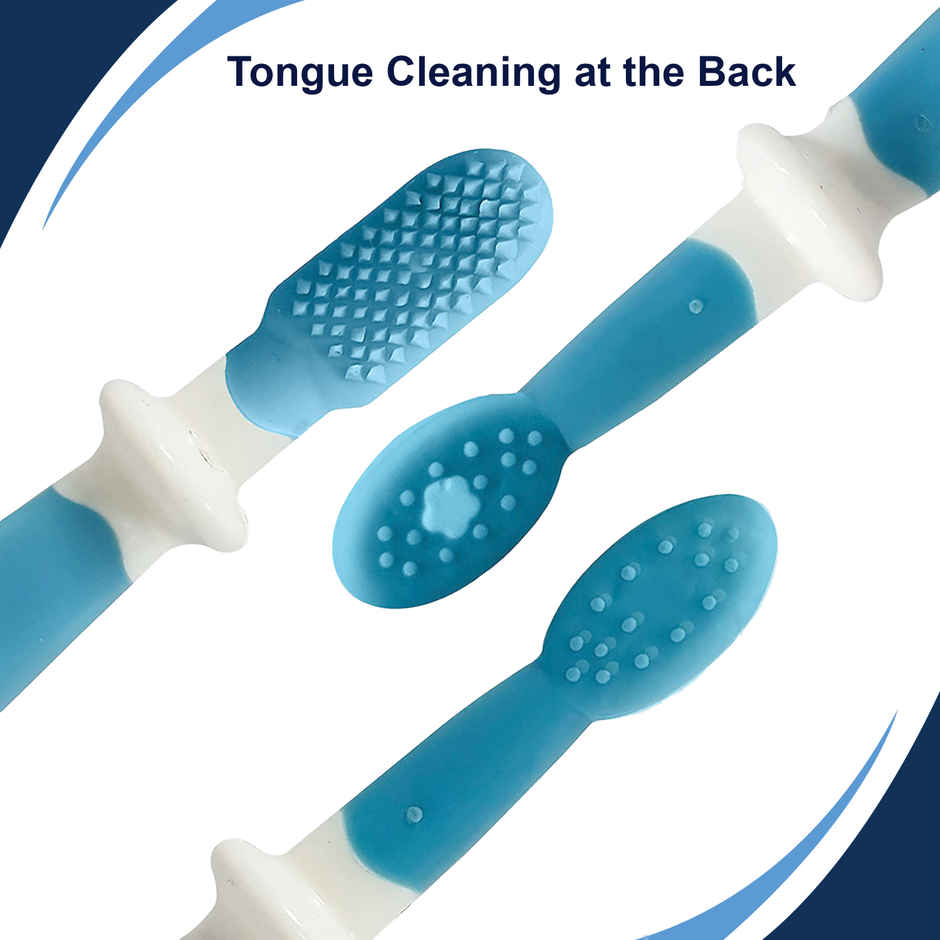 LuvLap Baby 3 Stage Training Toothbrush Set, Ideal for Teething Infants & Toddlers, BPA Free