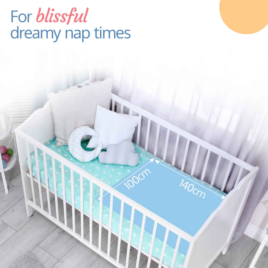 LuvLap Instadry Anti-Piling Baby Dry Sheet, Bed Protector, Waterproof, 70x100 cm, Pack of 1