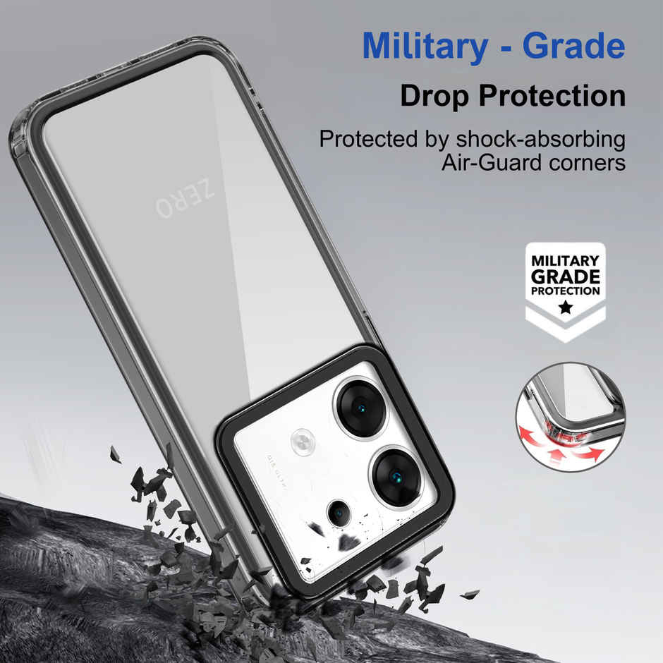 Zapcase Back Cover for Infinix Zero 30 5G | Space-Black