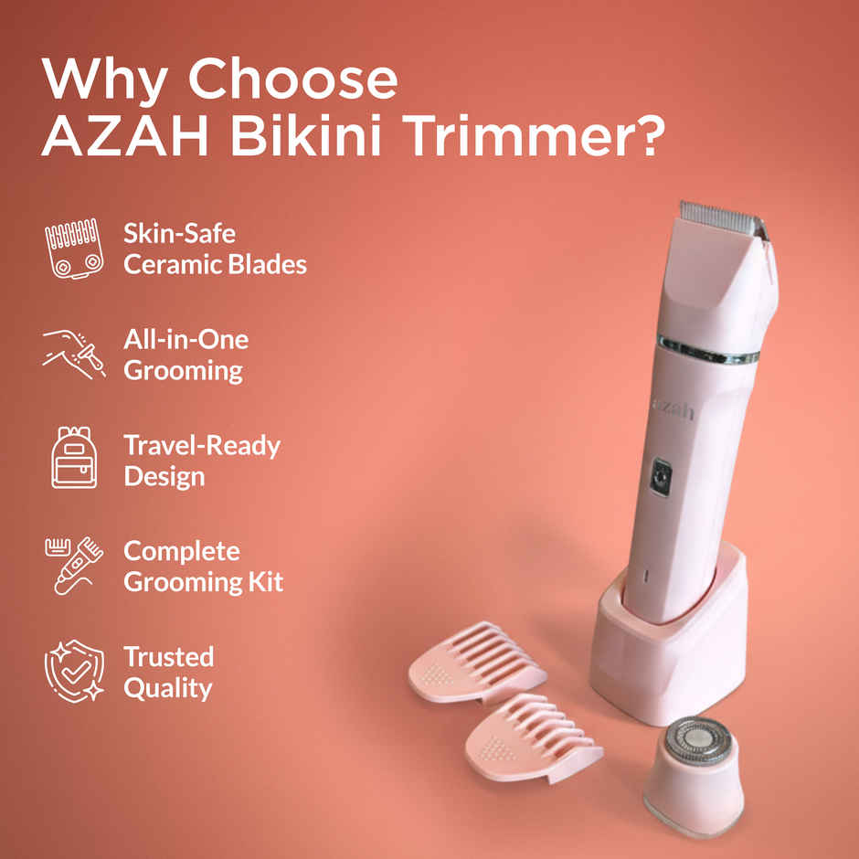 Azah Rechargeable Face, Body & Bikini Trimmer for Women