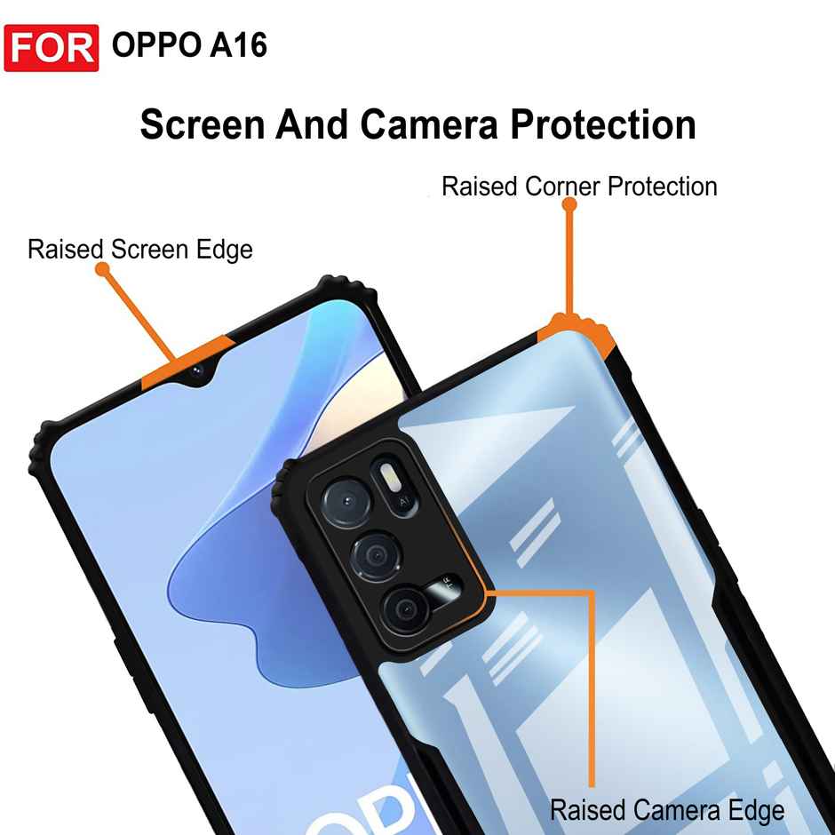 Zapcase Back Cover for Oppo A16 | Matte-Black