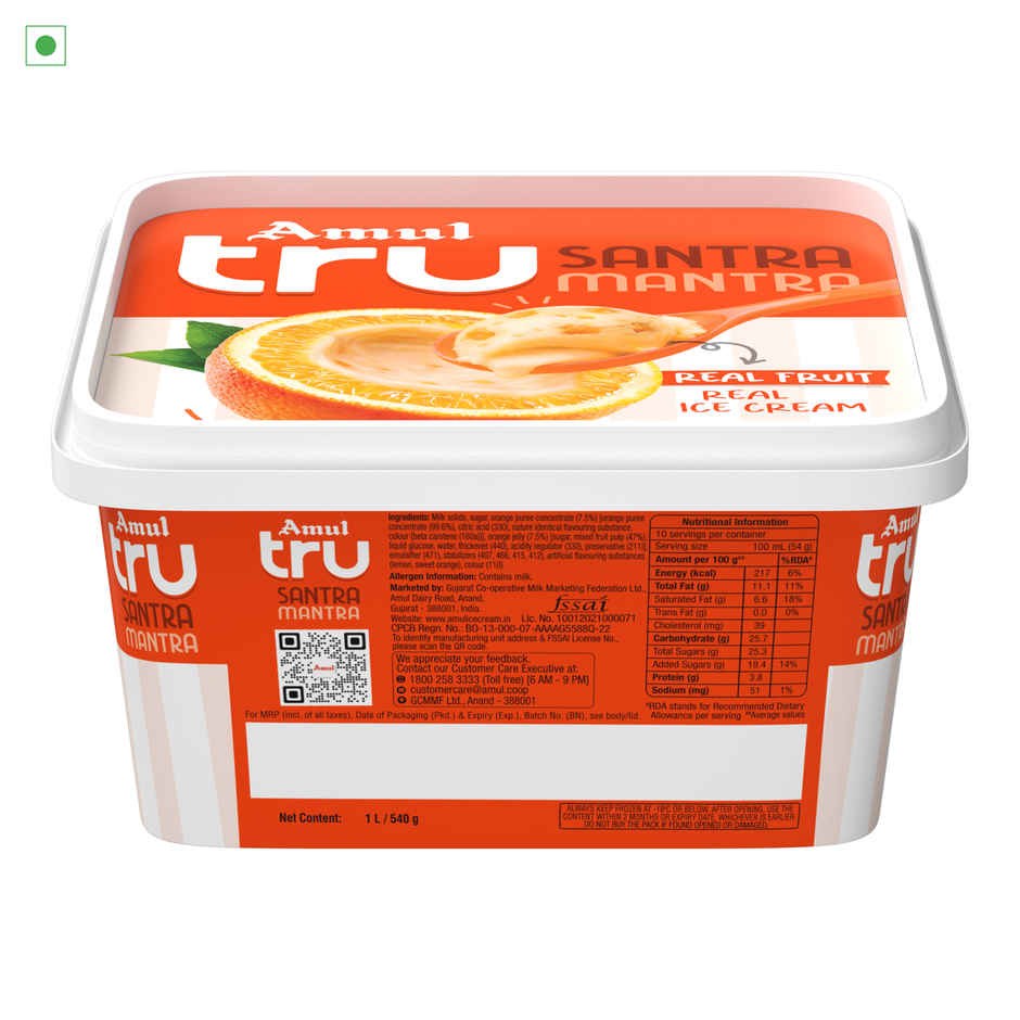 Amul Tru Santra Mantra Ice Cream Tub
