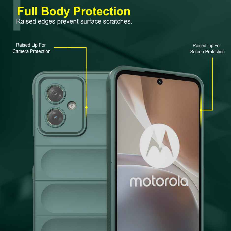 Zapcase Back Cover for Motorola g64 5G | Moto g64 5G | Magic-DarkGreen