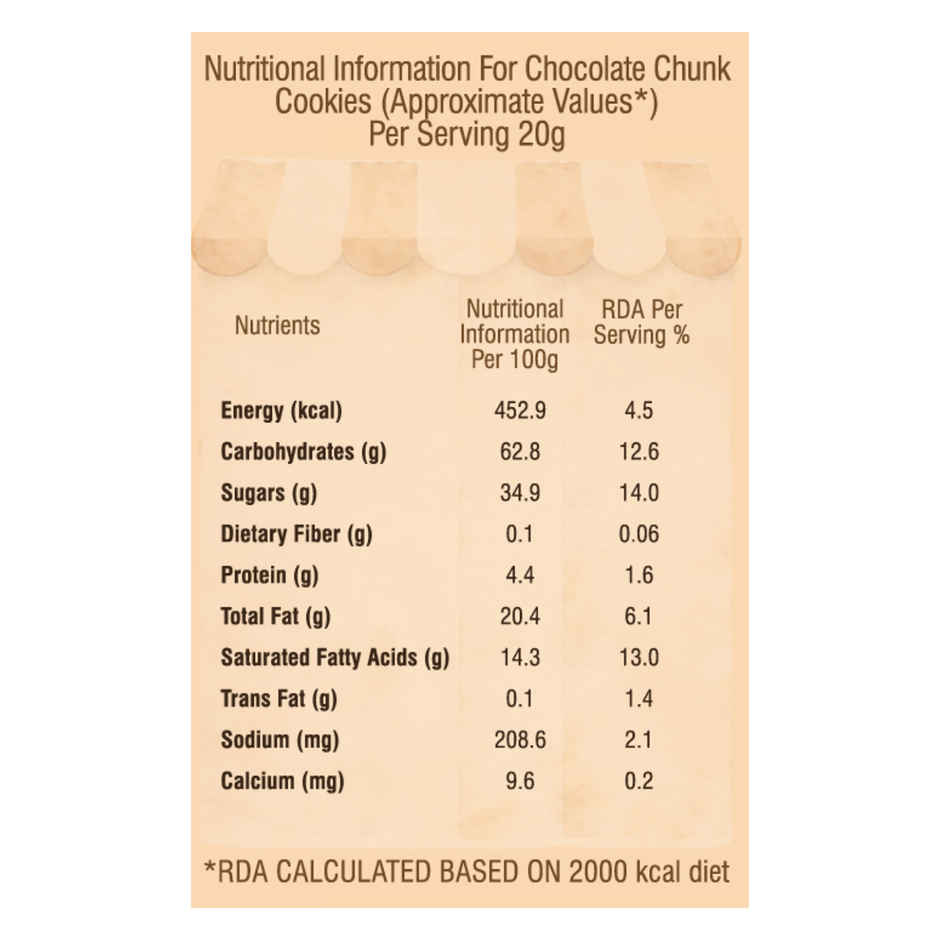 CookieMan Premium Choco Chunk Chocolate Cookies Biscuits