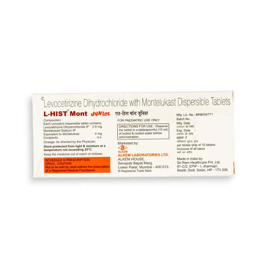 L-Hist Mont Junior Tablet DT