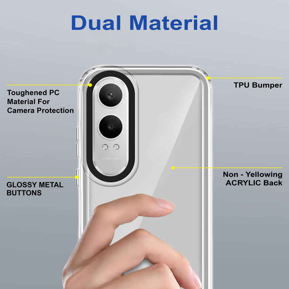 Zapcase Back Cover for OnePlus Nord CE 4 Lite 5G | Space-Clear