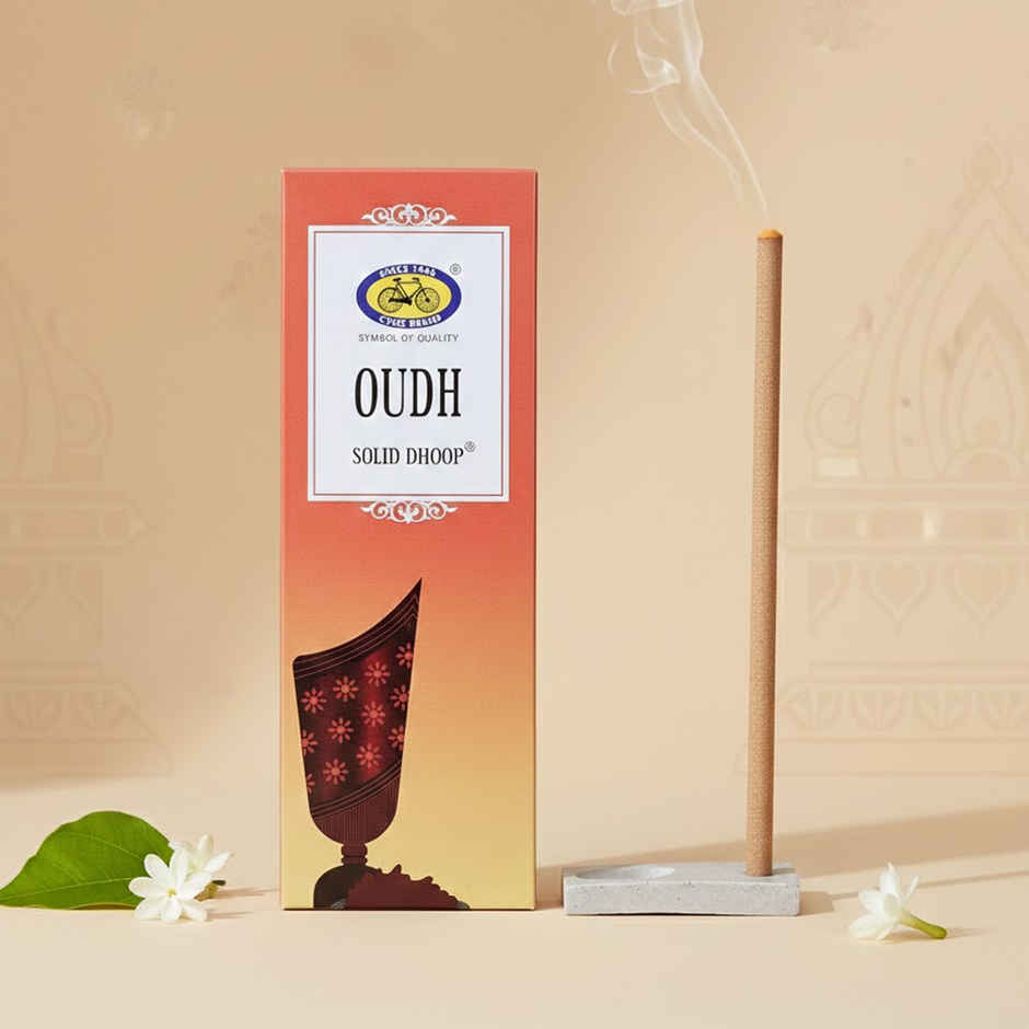 Pure Oudh Bambooless Solid Dhoop Stick | 6 Inch | Pack Of 50 Sticks | Cycle