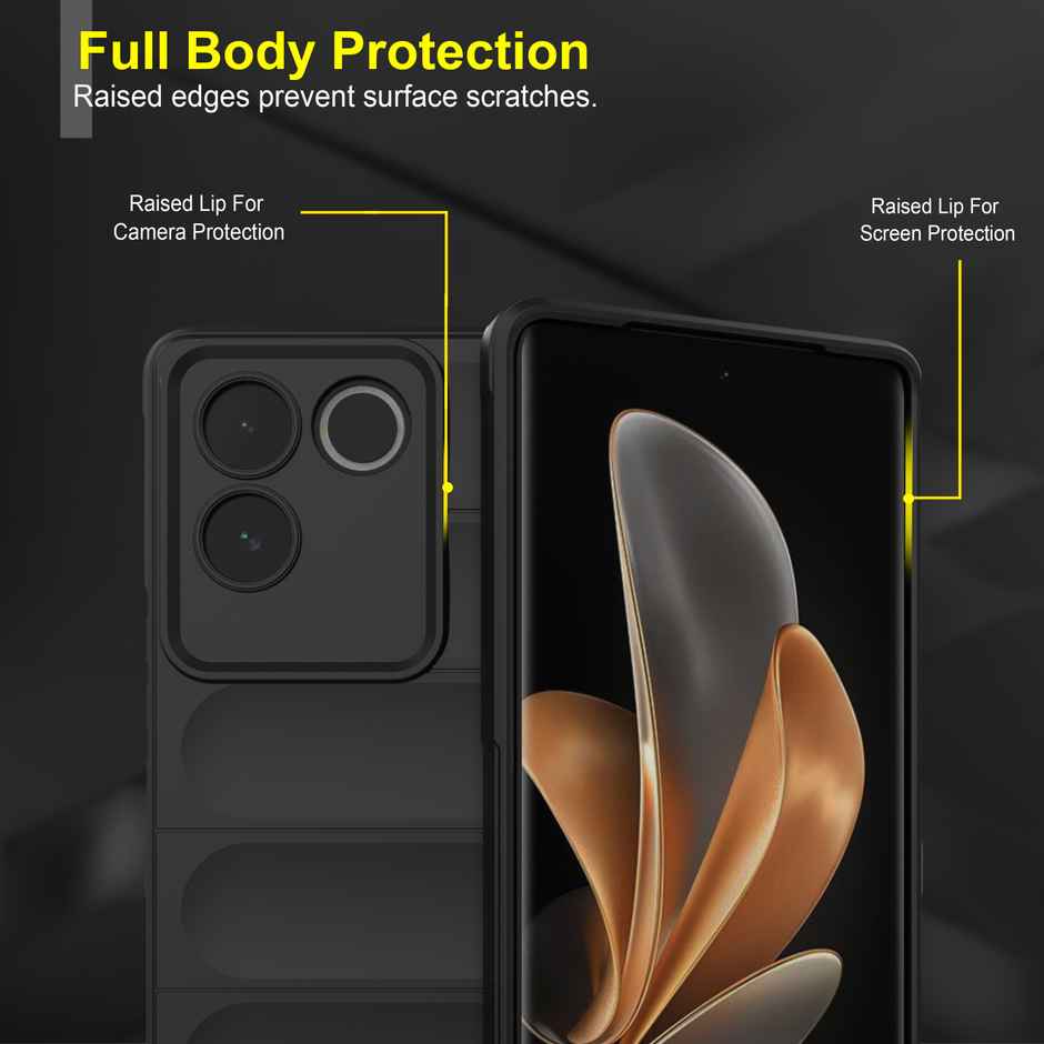 Zapcase Back Cover for iQOO Z7 Pro 5G | Magic-Black