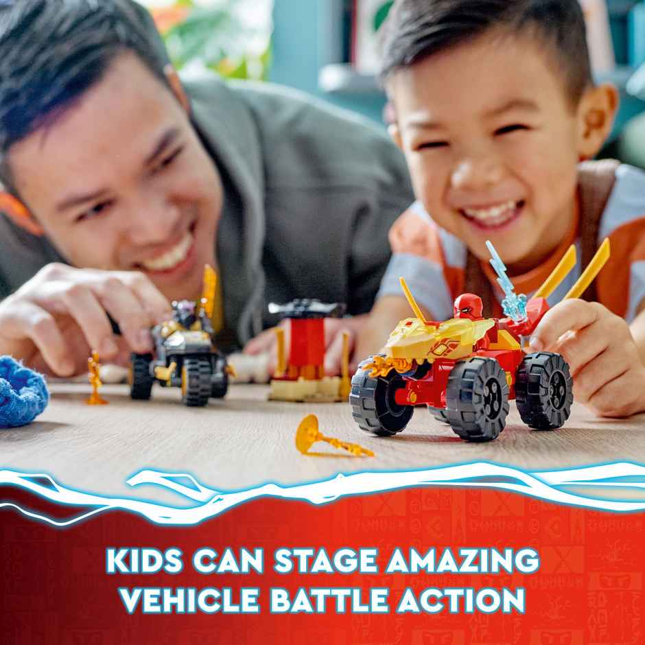 Lego Ninjago Kai & Ras's Car&Bike Battle Building Toy Set (103 Pieces)