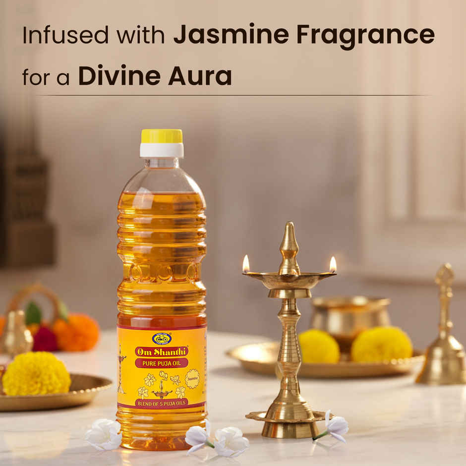 Om Shanthi Pure Jasmine Puja Oil | Cycle