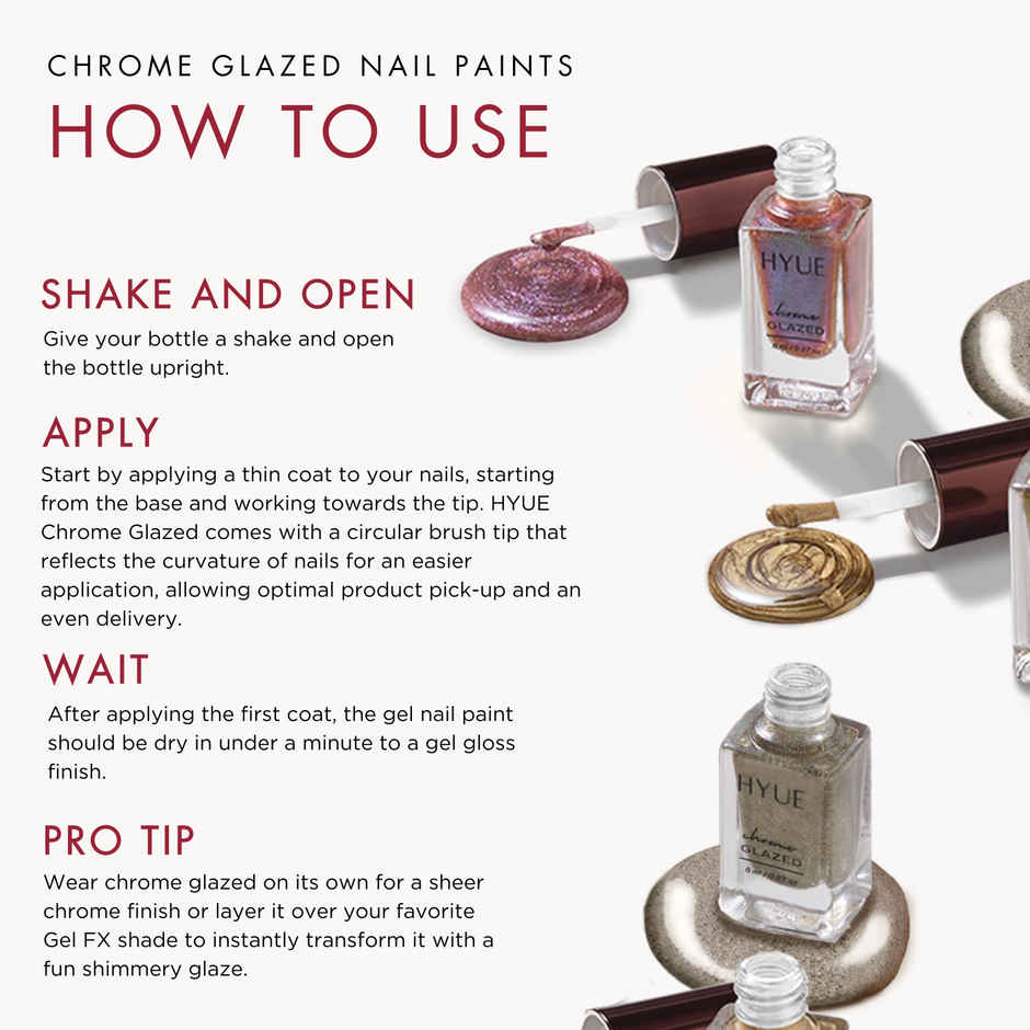 HYUE Chrome Glazed Nail Paint | Gold Mine - 128