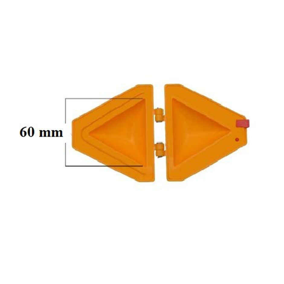 Hazel Plastic Samosa Maker Mould, Yellow | Easy Samosa Mould For Perfect Shaping
