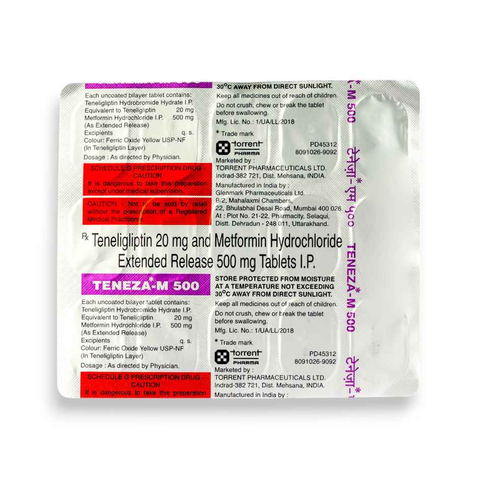 Teneza-M 500 Tablet ER