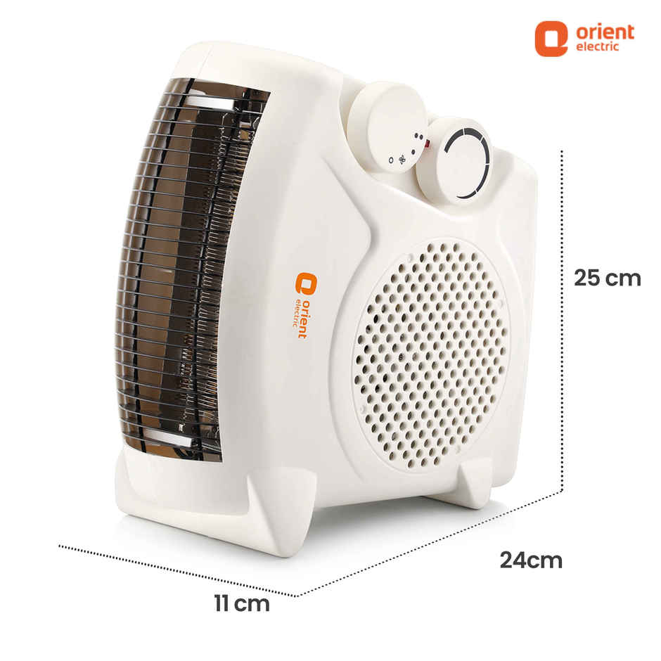 Orient Electric Areva Portable Room Heater|2000W|1-year replacement warranty|White