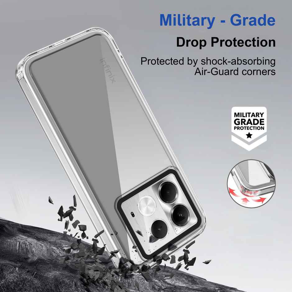 Zapcase Back Cover for Infinix Note 40 5G | Space-Clear