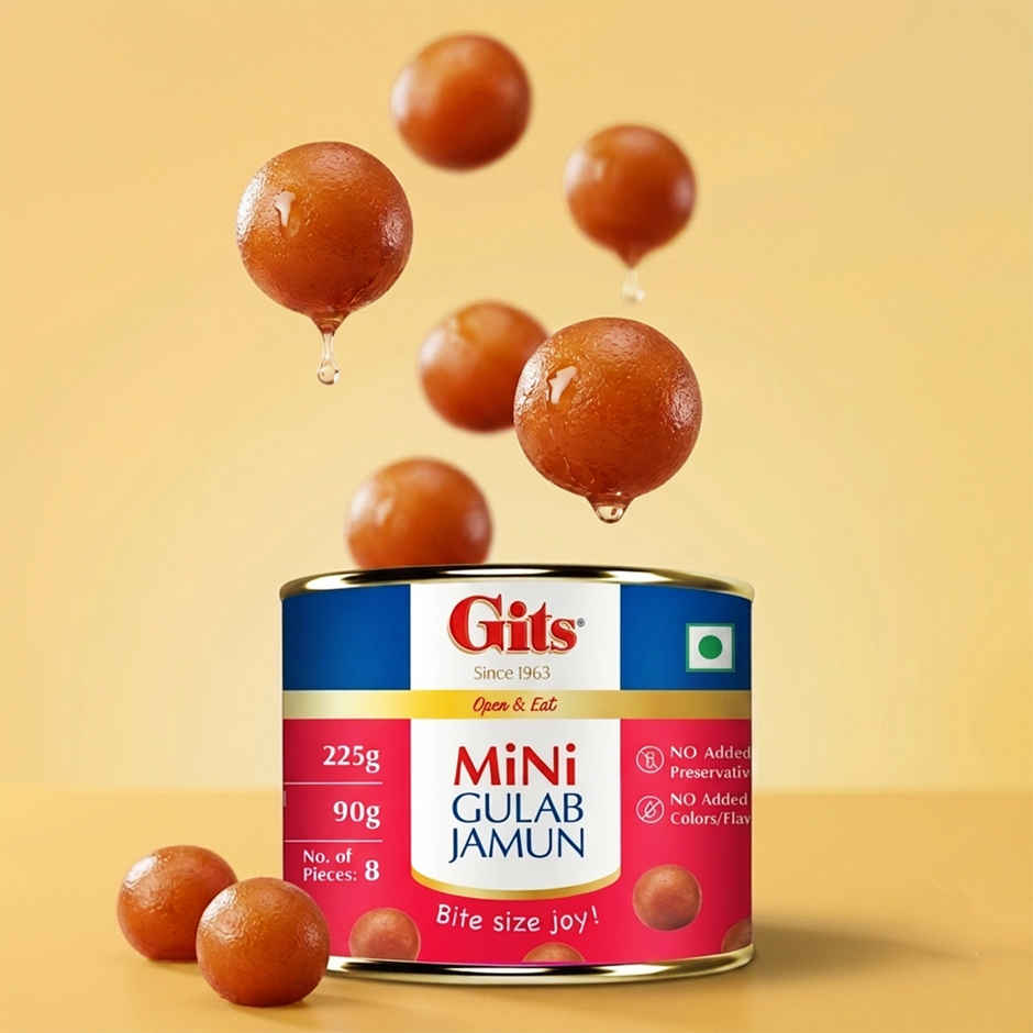 Gits Mini Gulab Jamun Tin | Authentic Indian Sweet