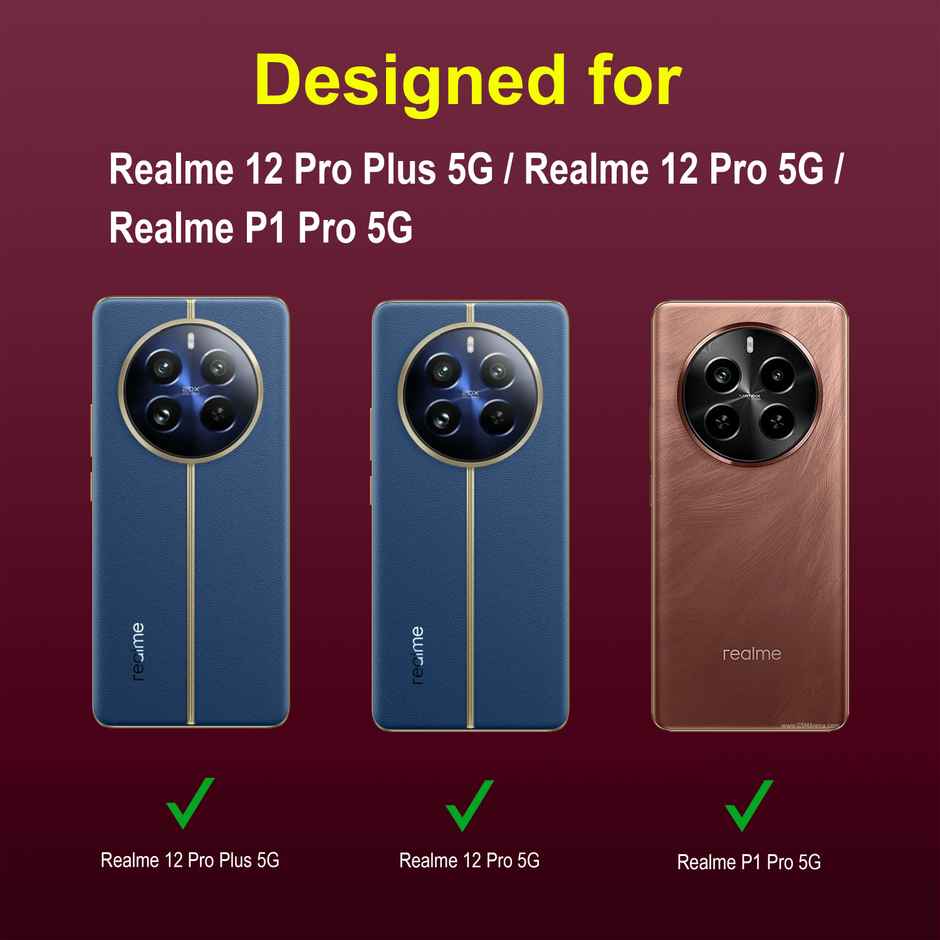 Zapcase Back Cover for Realme 12 Pro Plus 5G | Magic-Plum