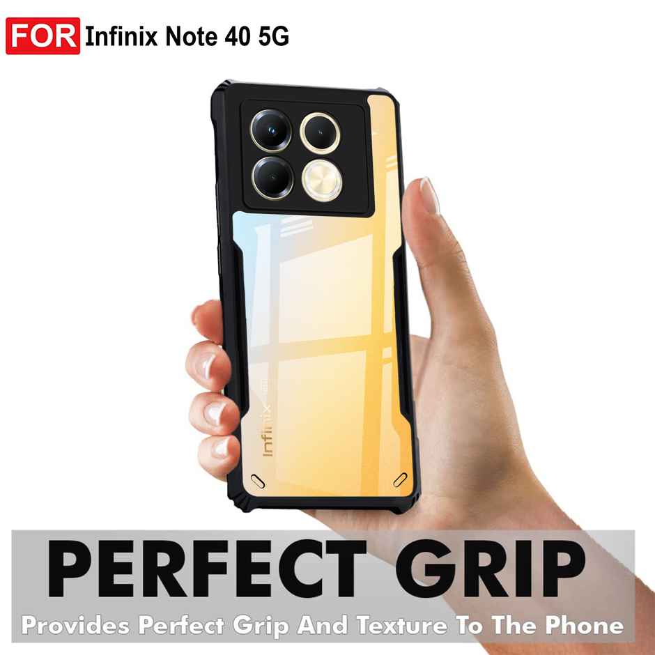 Zapcase Back Cover for Infinix Note 40 5G | Matte-Black