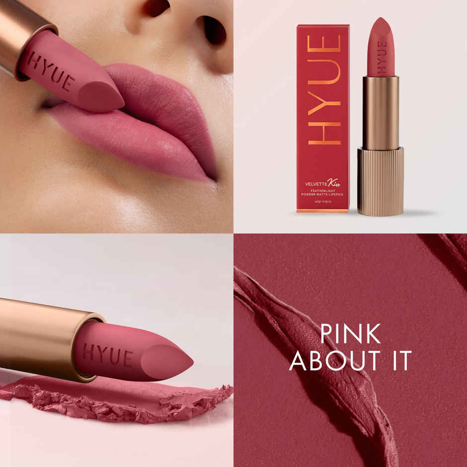 HYUE VelvetteKiss Featherlight Powder Matte Lipstick | 08 Pink About It