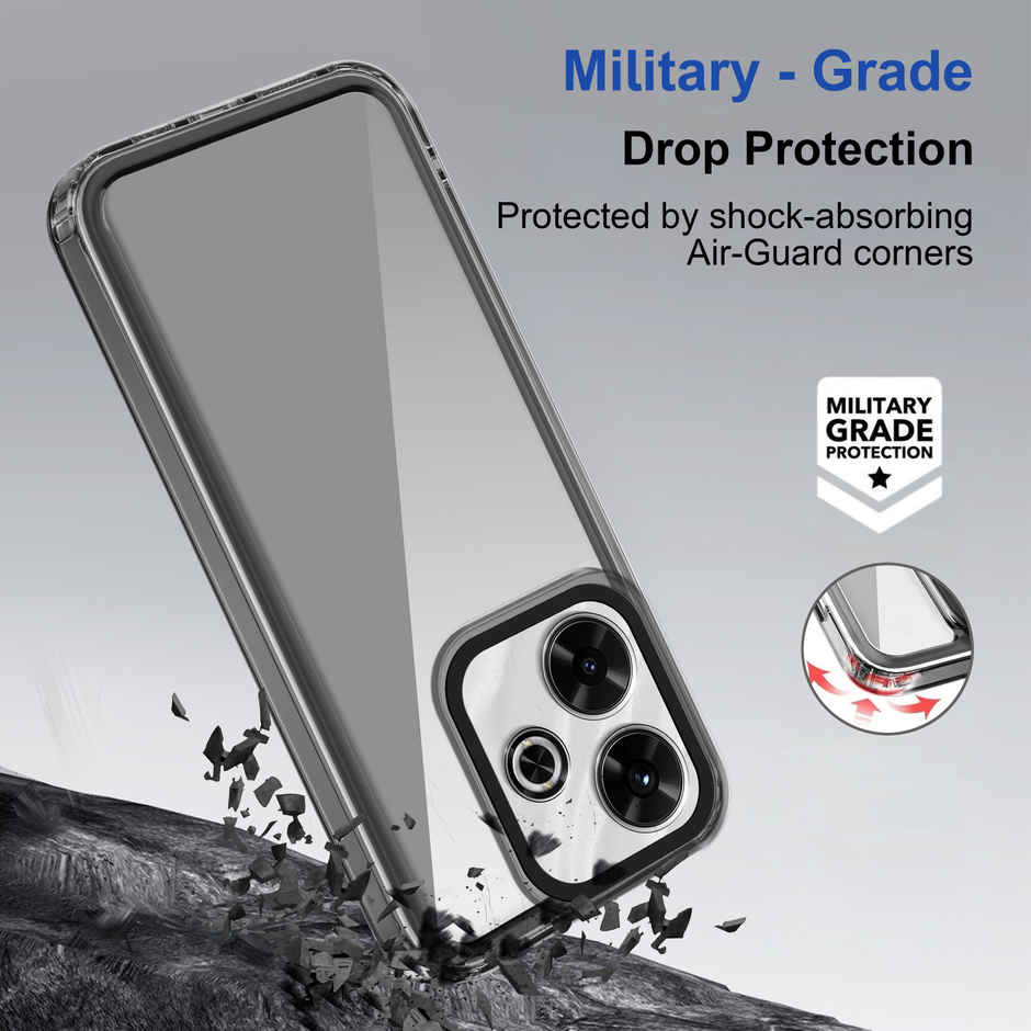 Zapcase Back Cover for Mi Redmi 13 5G | Space-Black