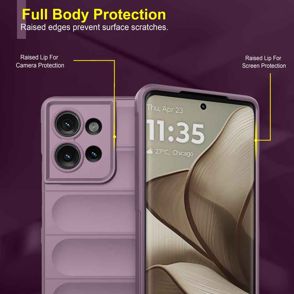 Zapcase Back Cover for Motorola Edge 50 Neo | Magic-Lavender