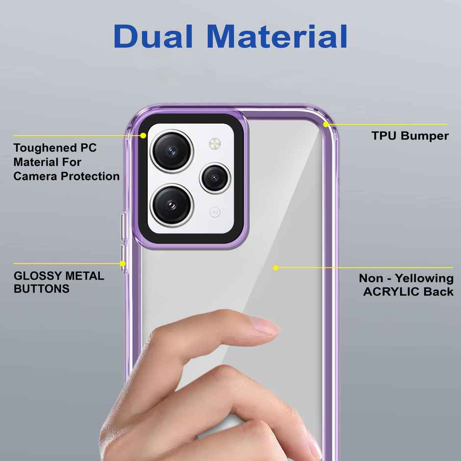 Zapcase Back Cover for Mi Redmi 12 4G | Space-Purple