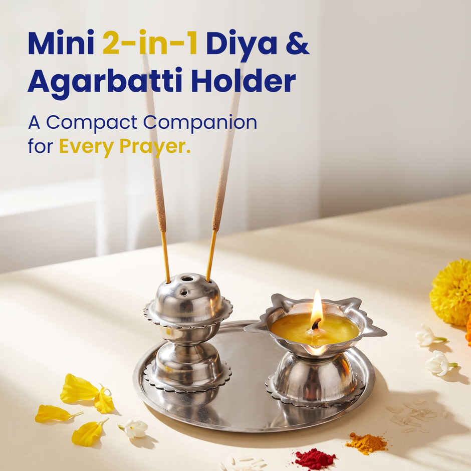 Mini Agarbatti Diya Thali | From House of Cycle