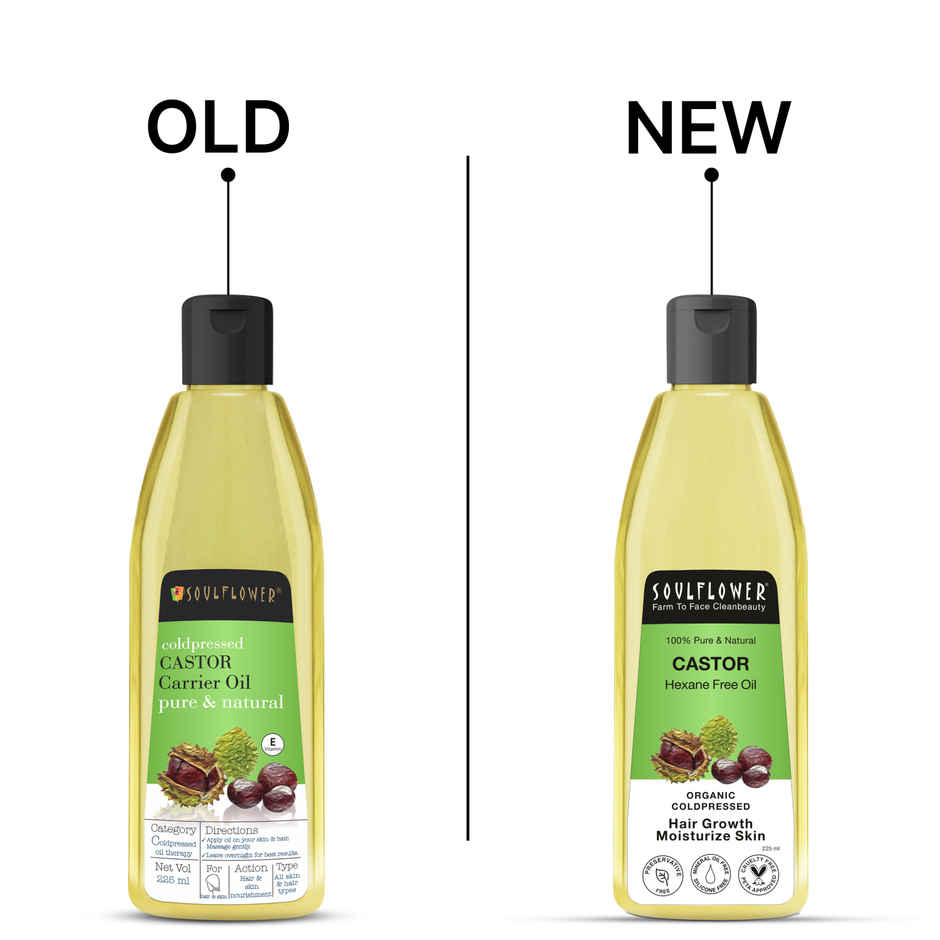 Soulflower Coldpressed Castor Oil For Hair & Skin