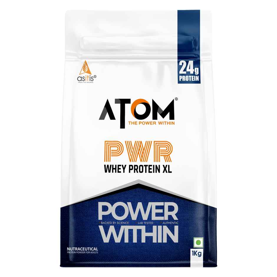 AS-IT-IS ATOM PWR Whey XL with Fermented Yeast Protein and DigeZyme | Double Rich Chocolate