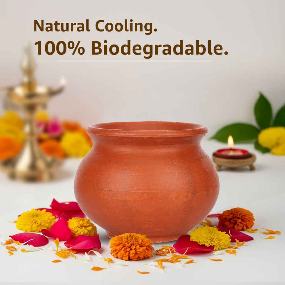 Mitti Matka | Eco-Friendly Clay Pot | Handcrafted Natural Terracotta | Cycle